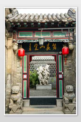 饼鲜花片薄荷绿纸盒片古建风韵片古城古风老建筑片古城青砖绿瓦片古风