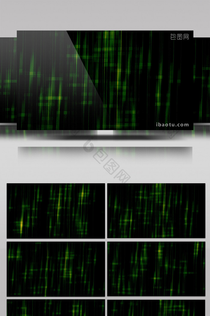 震撼绿色斑点展示科技互联网背景视频