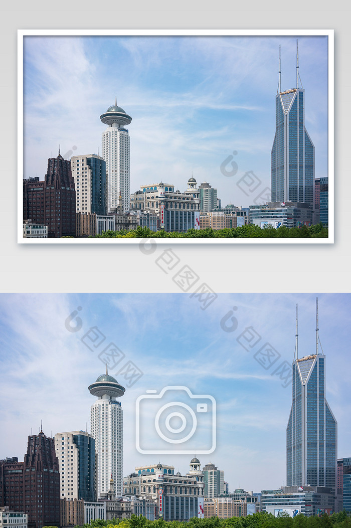 上海城市蓝天建筑风景图片图片