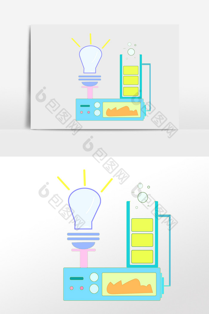 实验室实验化学烧杯插画图片图片
