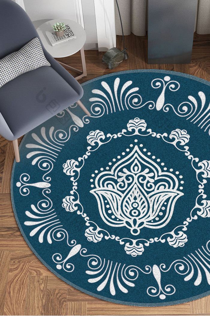 欧式宫廷风格花纹客厅茶几地毯图案图片图片