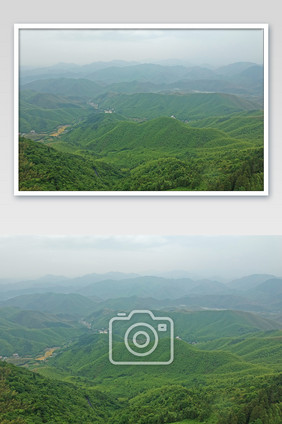 莫干山风景区航拍山峰层叠摄影图片