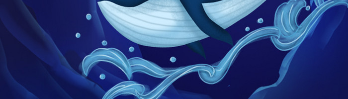 蓝色海洋世界海洋日宣传页app闪屏页