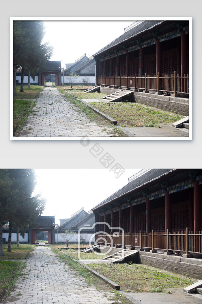 中国古建筑庭院摄影图片