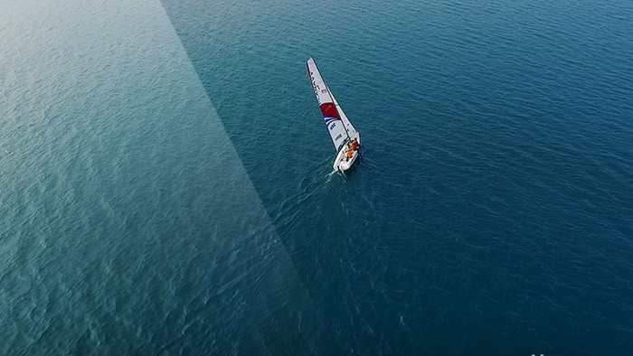 震撼的帆船比赛航拍视频