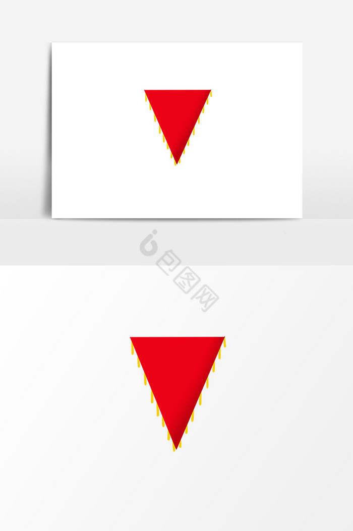 三角形旗子图片
