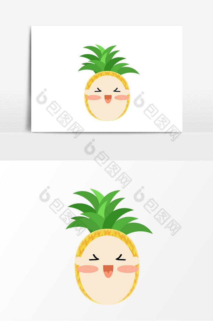 菠萝插画图片图片