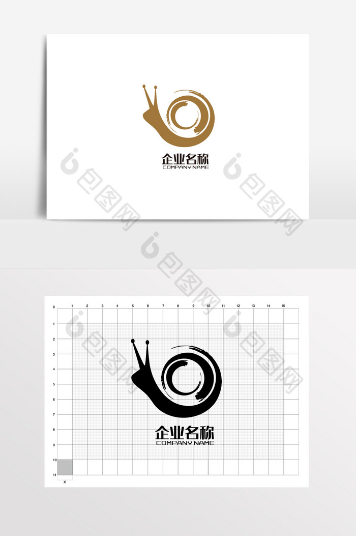 动物蜗牛logo标志图片模板-包图网