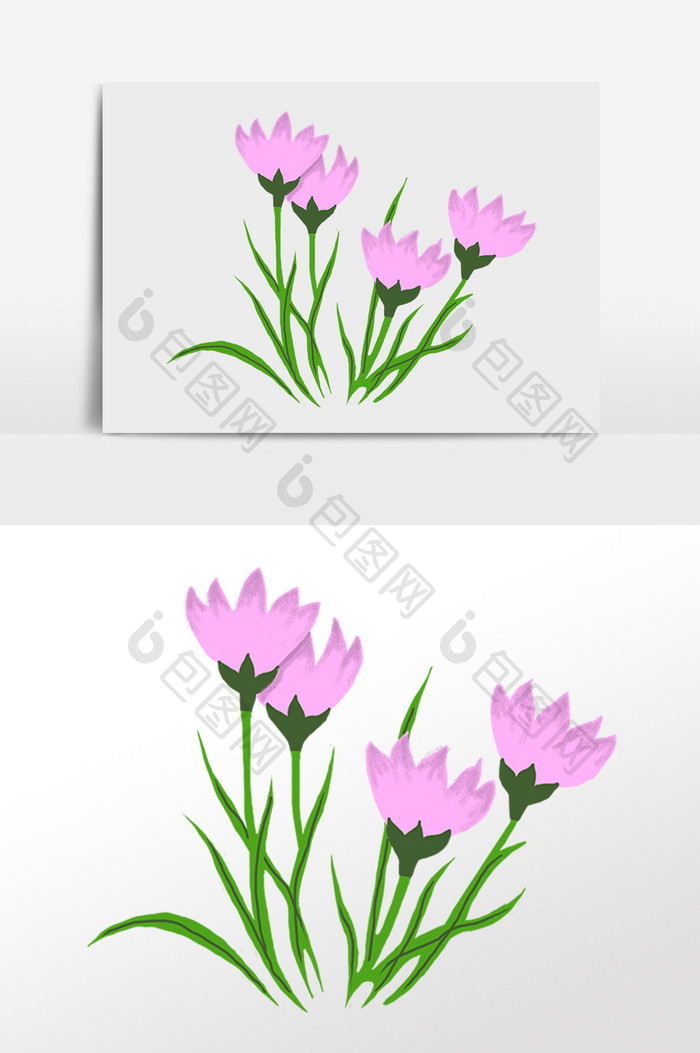 手绘唯美植物花朵紫色花草插画 Psd素材 包图网 手绘唯美植物花朵紫色花草插画 Psd素材 包图网