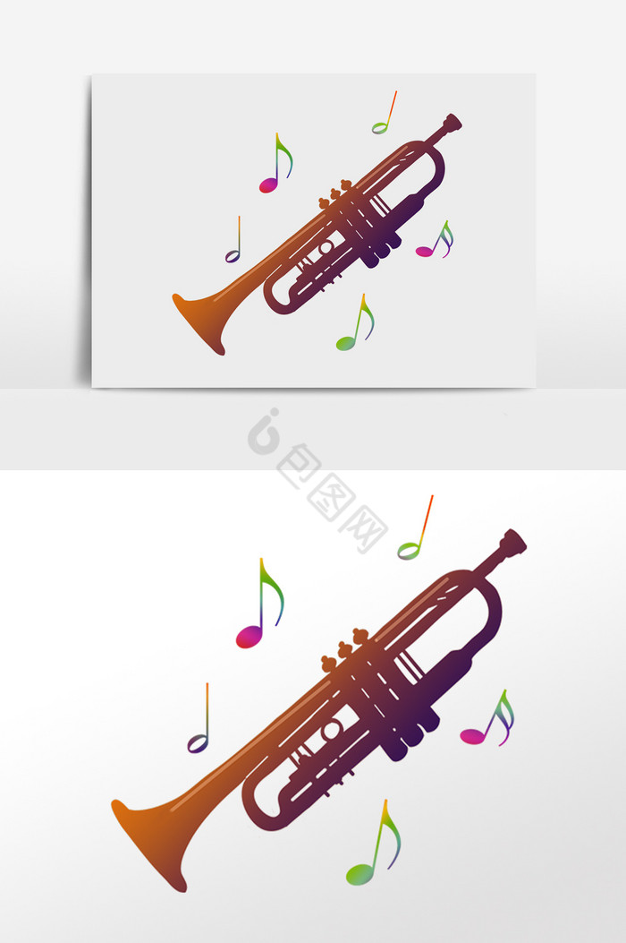 音乐乐器器材喇叭插画图片