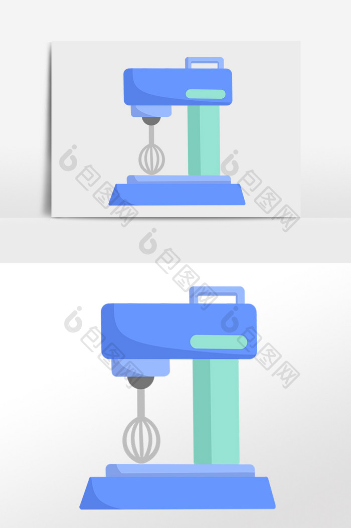 手绘日常家用电器搅拌机插画