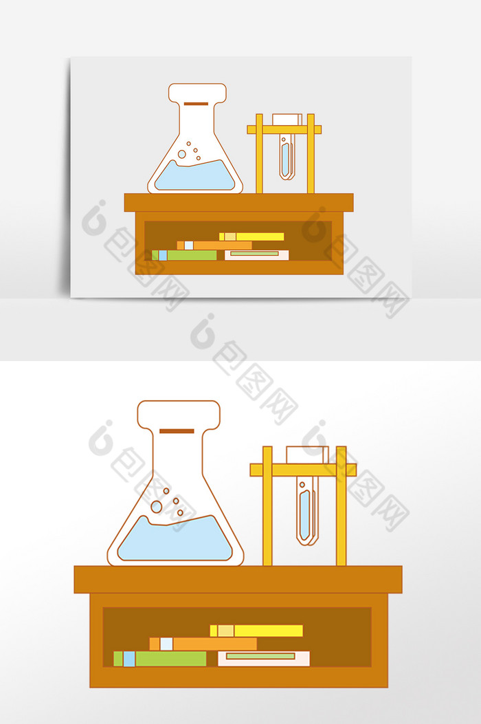 教育学习化学实验器具插画图片图片