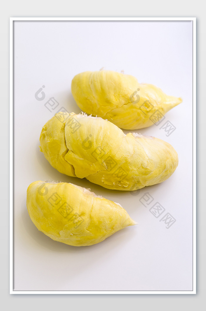金黄榴莲果肉水果热带自然甜品