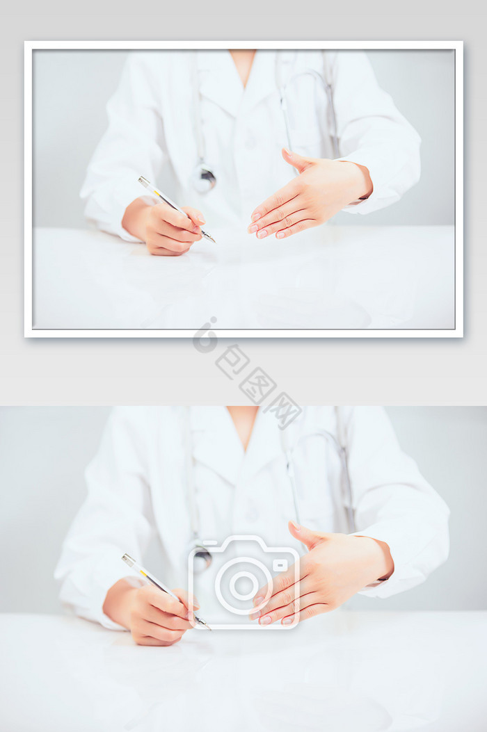 医护人员坐姿签字指导手势动作图片