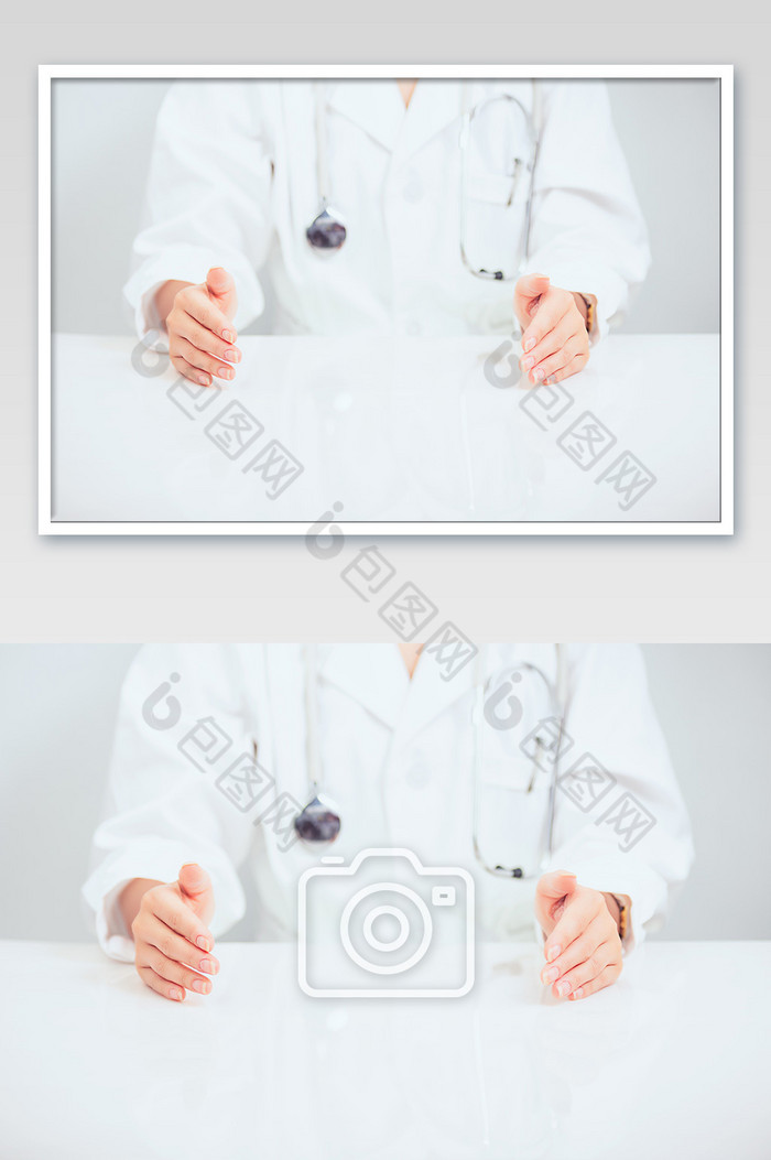 医护人员坐着双手打开动作图片图片