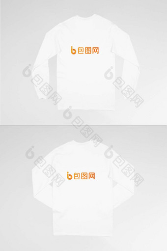 白色长袖衣服服装样机图片