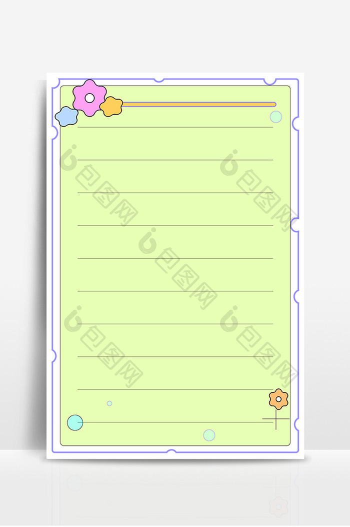 绿色小清新信纸便笺 背景下载 包图网