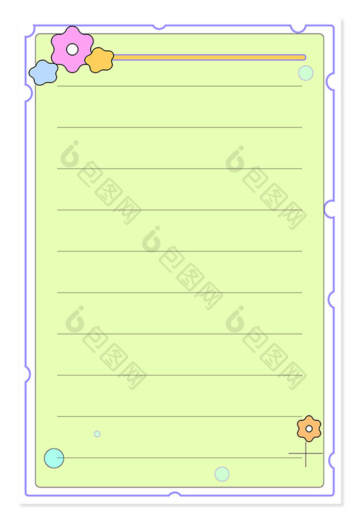 绿色小清新信纸便笺 背景下载 包图网
