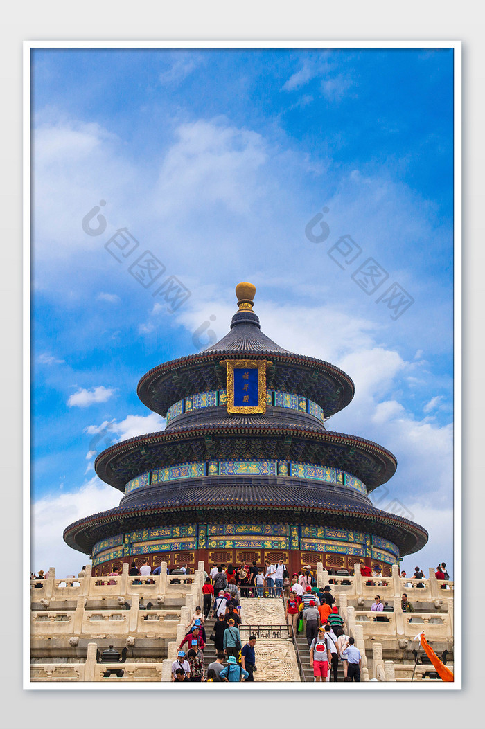 北京天坛宫殿内景摄影图片