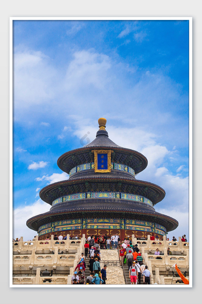 北京天坛宫殿内景摄影图片
