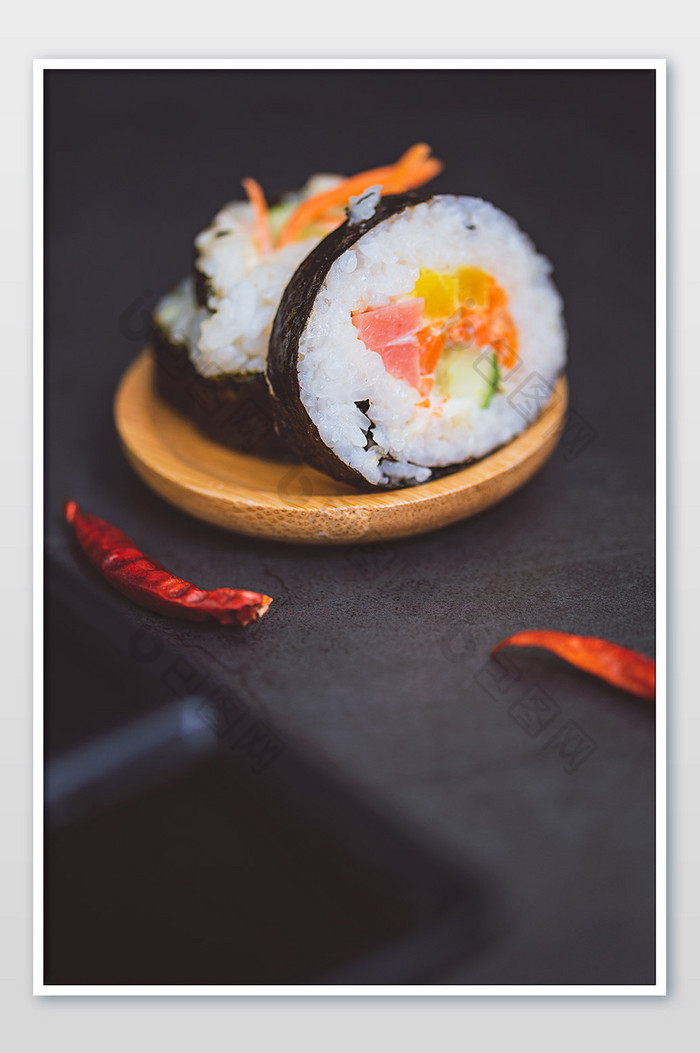 紫菜包饭寿司卷餐饮美食图片