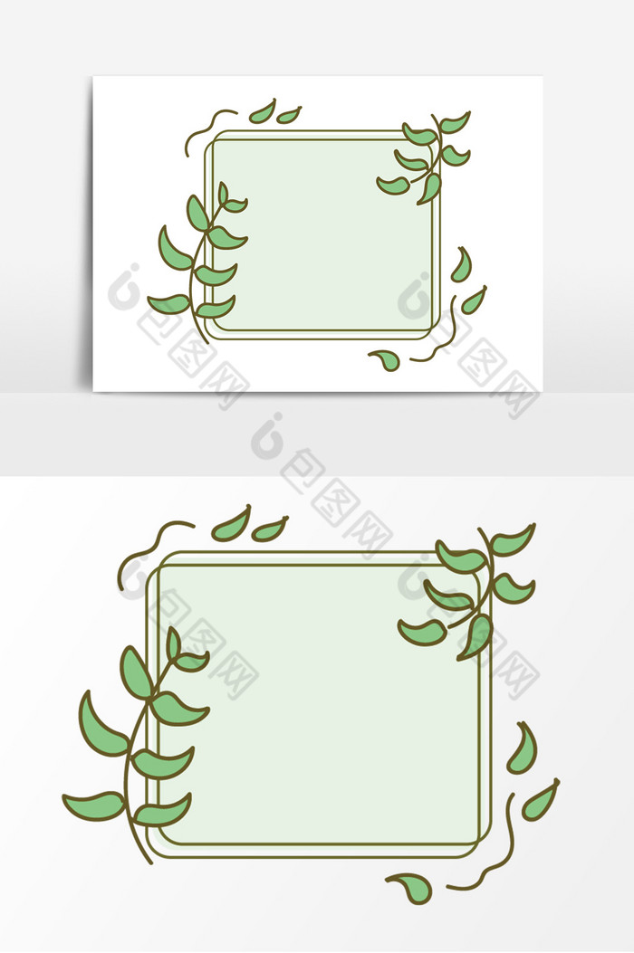 植物对话框装饰图片图片