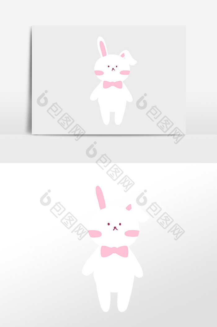 动物小白兔插画图片图片