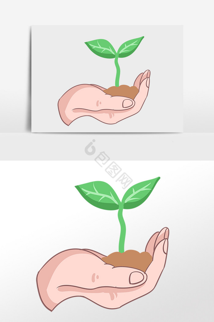 环保环保植物插画图片