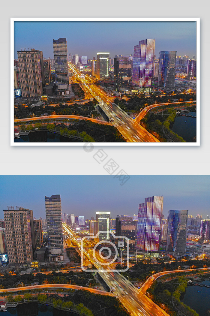 武汉长江二桥引桥城市风光摄影图片