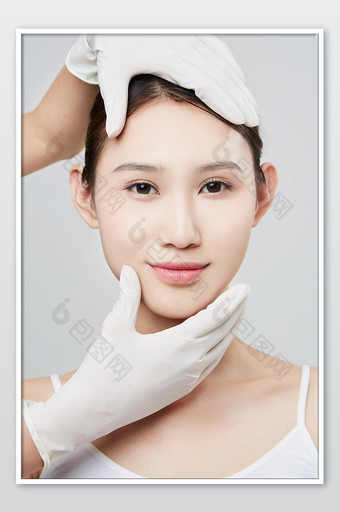 美容护肤检测皮肤宣传照图片
