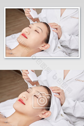 美容护肤保养修复皮肤电子器宣传照图片