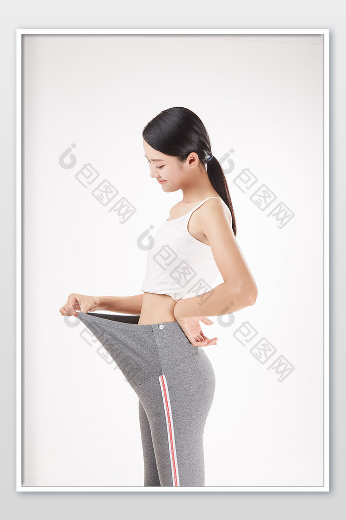 减肥瘦腹瘦身运动锻炼美女图片图片