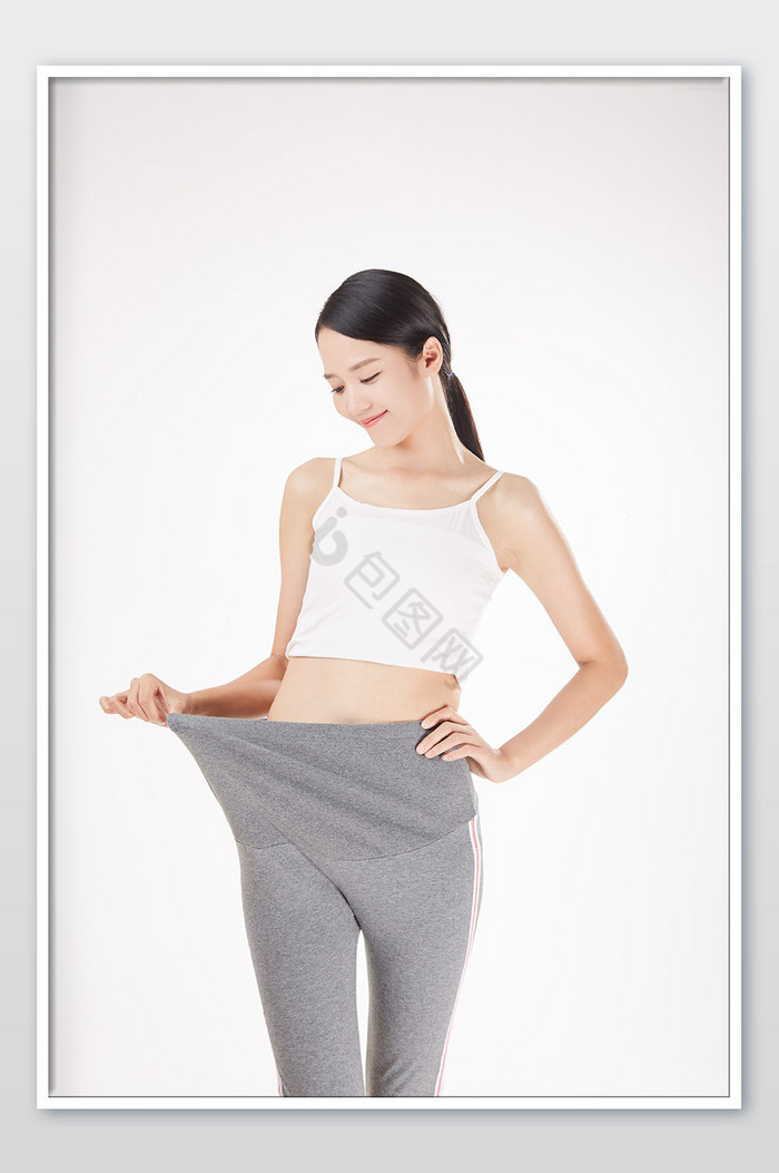 减肥瘦身减脂运动瑜伽锻炼美女图片