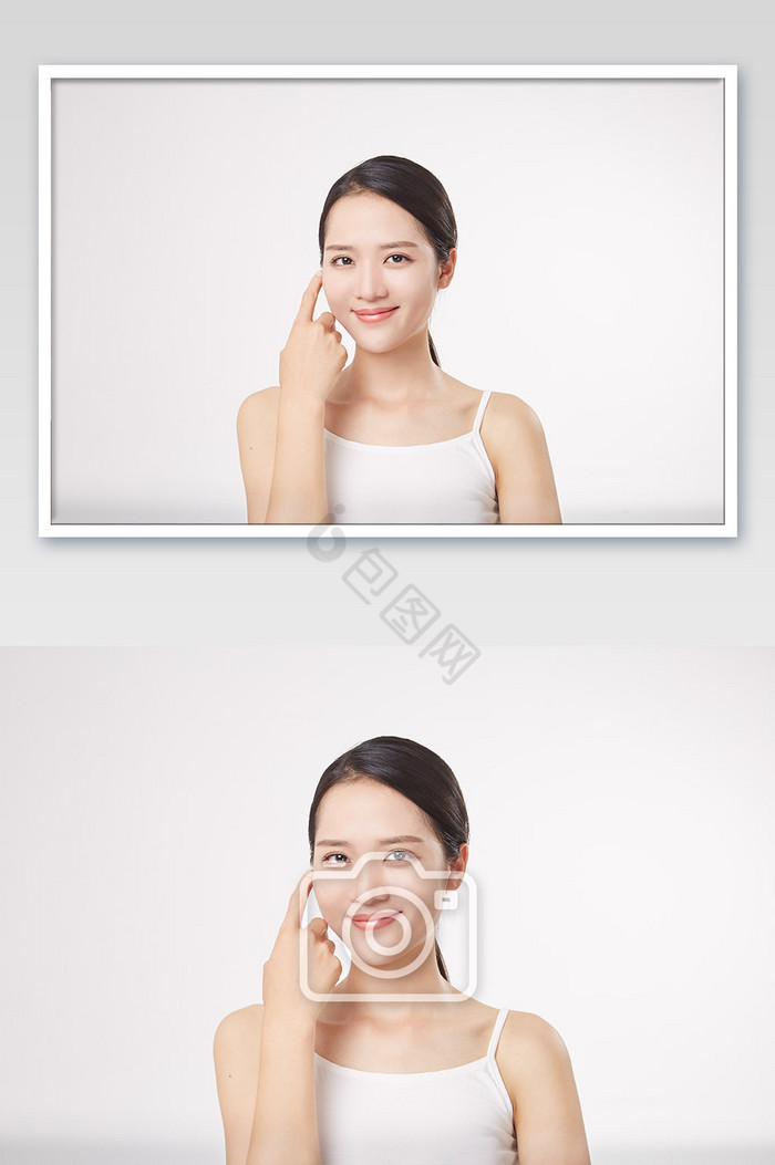 美容护肤保养肌肤水润宣传照图片