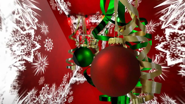 时尚梦幻圣诞礼物隧道展示背景视频