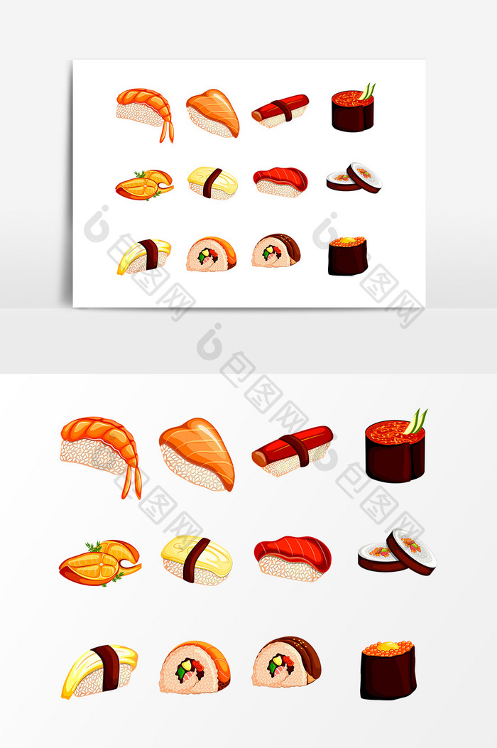 日料食物寿司设计素材