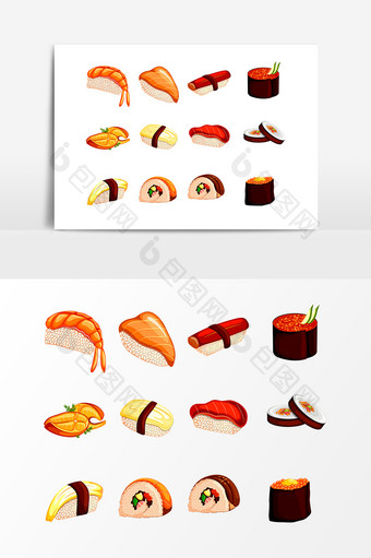 日料食物寿司设计素材图片