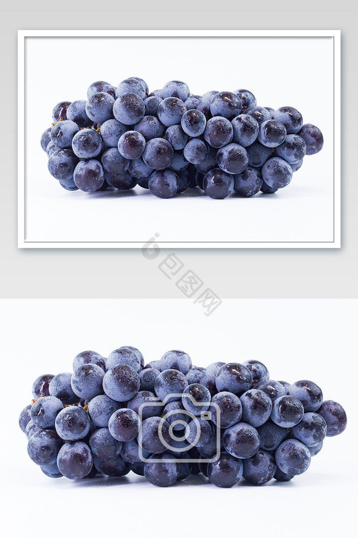 夏季葡萄水果黑提图片