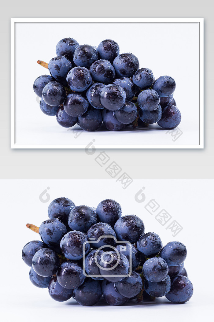 新鲜葡萄横版拍摄夏季水果