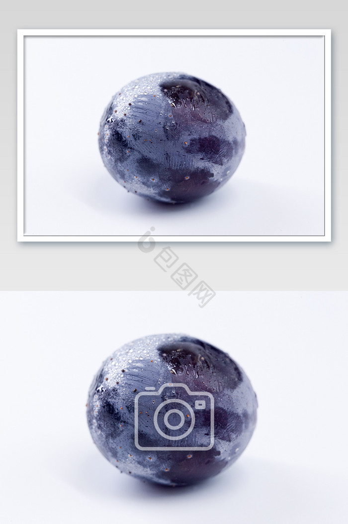 紫黑葡萄横版特写水果黑提子图片