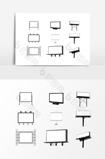 展示板户外广告牌设计素材图片