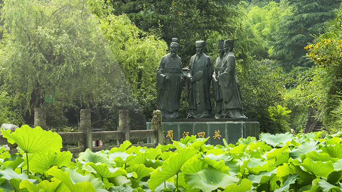 01富乐山公园蜀汉四英日间夜间延时风光