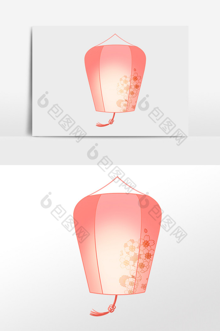 古风花灯灯笼插画图片图片