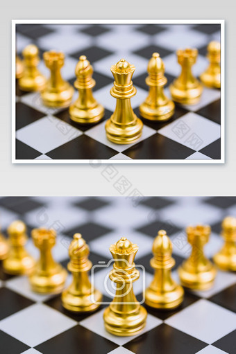国际象棋金色棋子大气素材图片背景图片