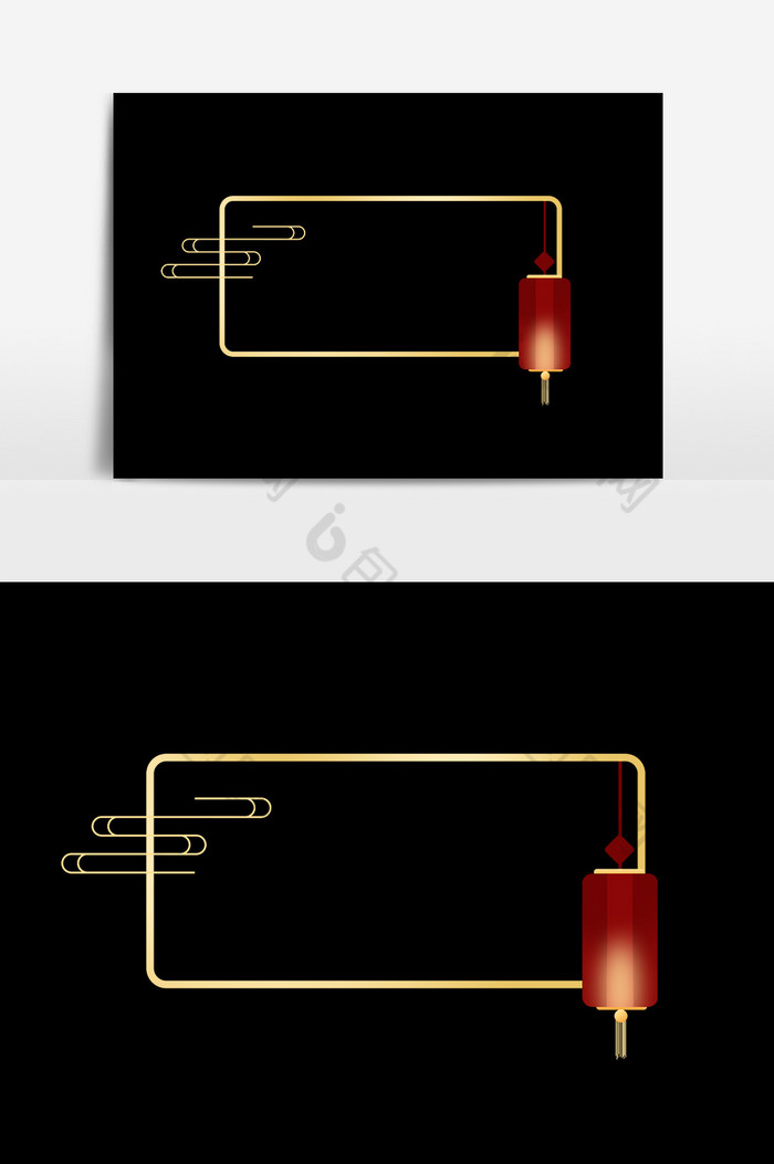 灯笼边框图片图片