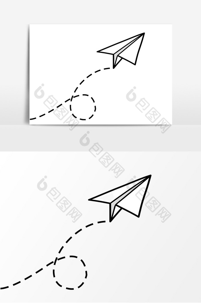 纸飞机效果装饰图片图片