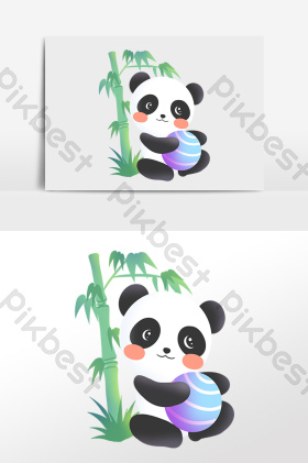熊猫卡通可爱