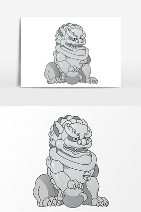 石狮子辟邪海报设计-石狮子辟邪设计图片-包图网