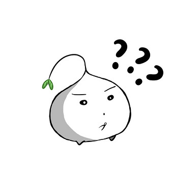 白色可爱萝卜丧气问号脸动态gif表情包图片下载