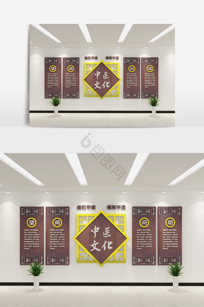 cdrmax中医文化简介文化墙模型设计图片